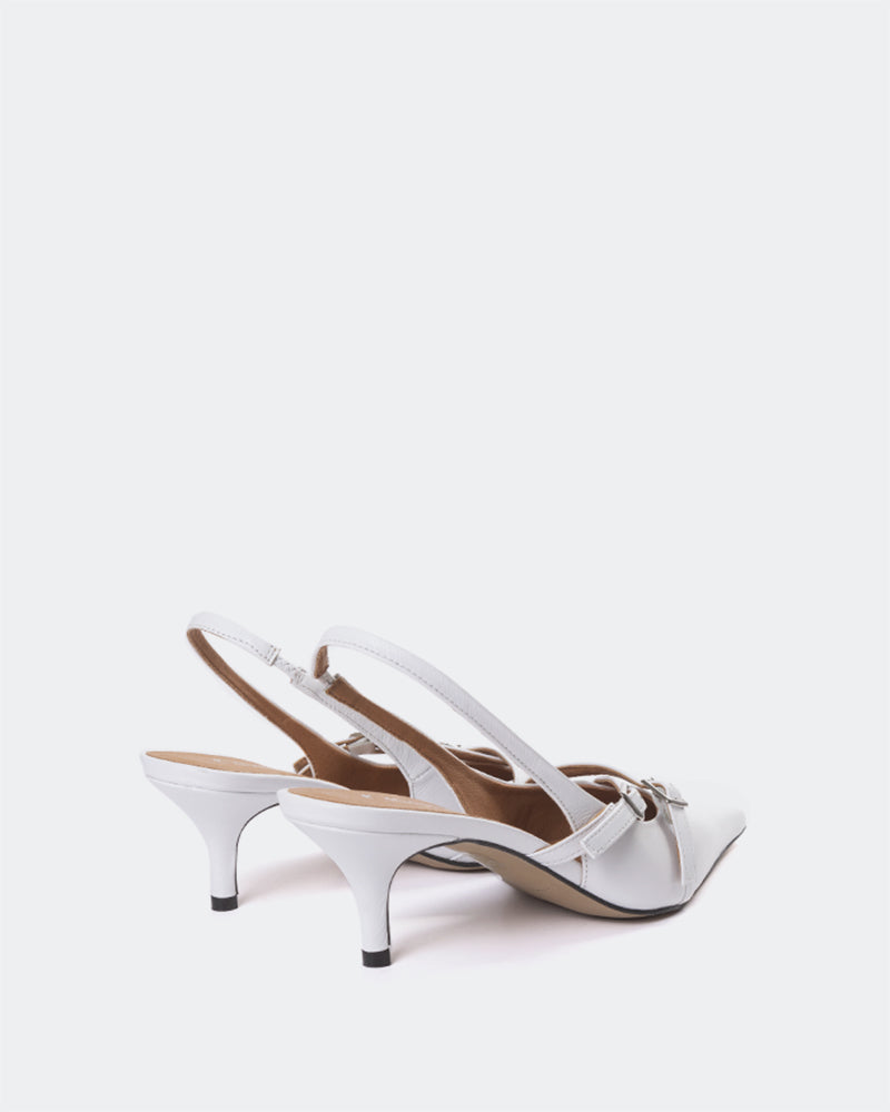 L'intervalle Cuir Blanc Montrose Blanc