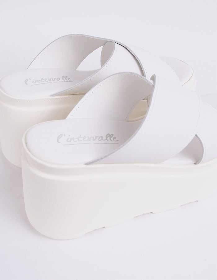 L'intervalle Cuir Blanc Reconnaissant Blanc