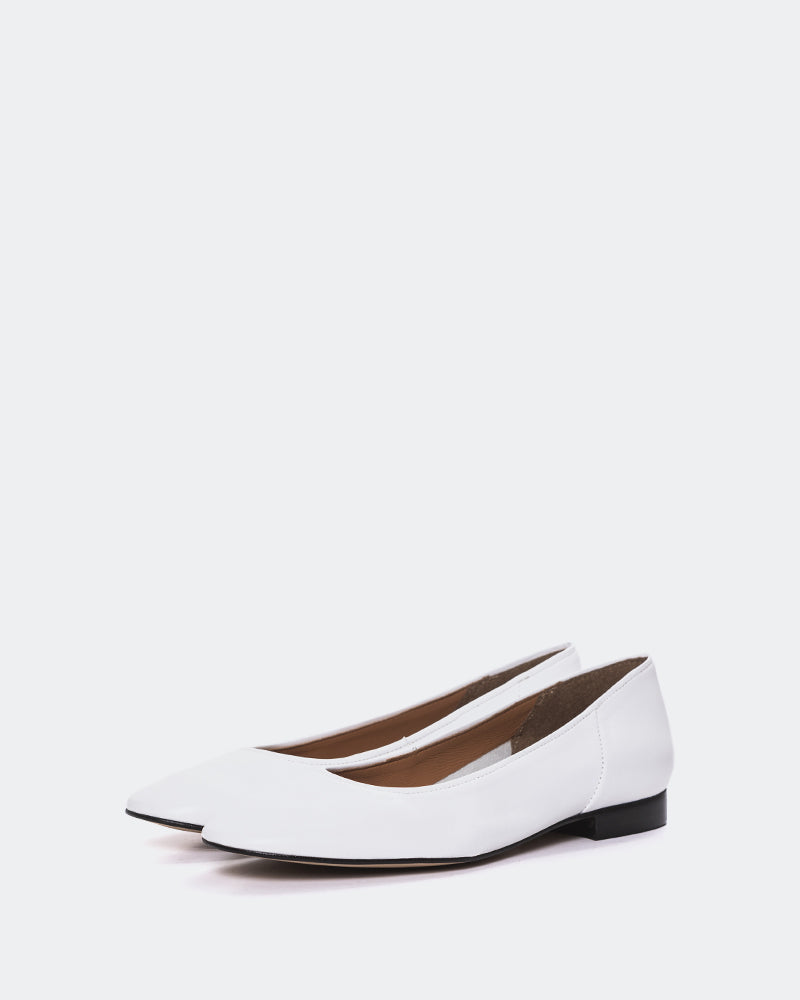 L'intervalle Cuir Blanc Taipo Blanc