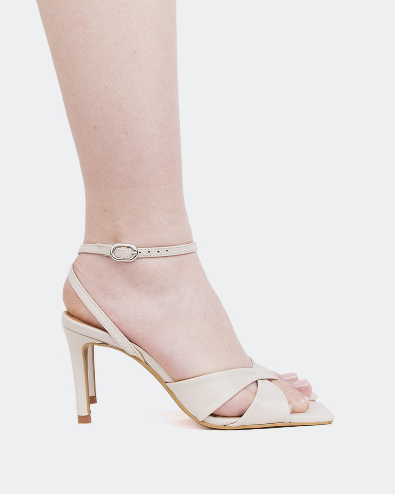 l'intervalle Cuir blanc Vogart Blanc