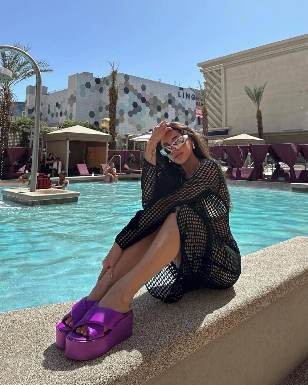 L'intervalle Cuir Casa Mauve Mauve