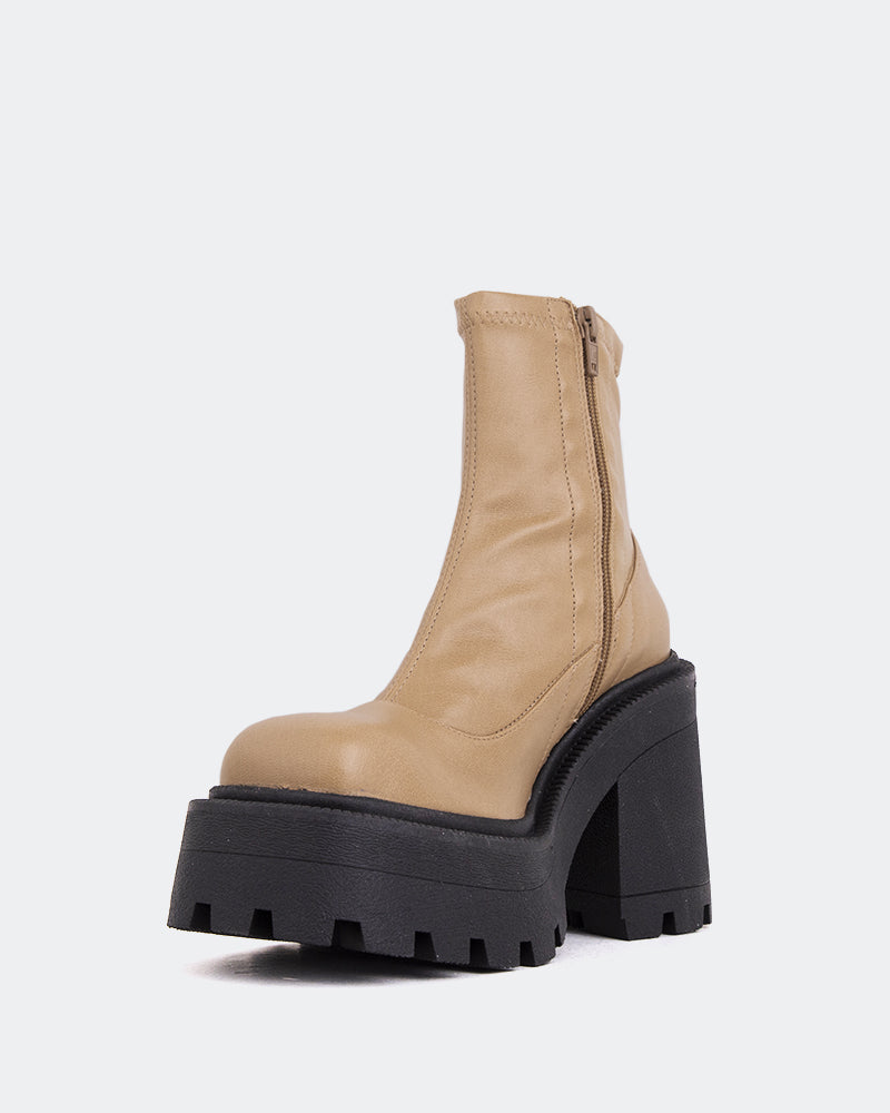 L'intervalle Cuir Crème Tana Chameau