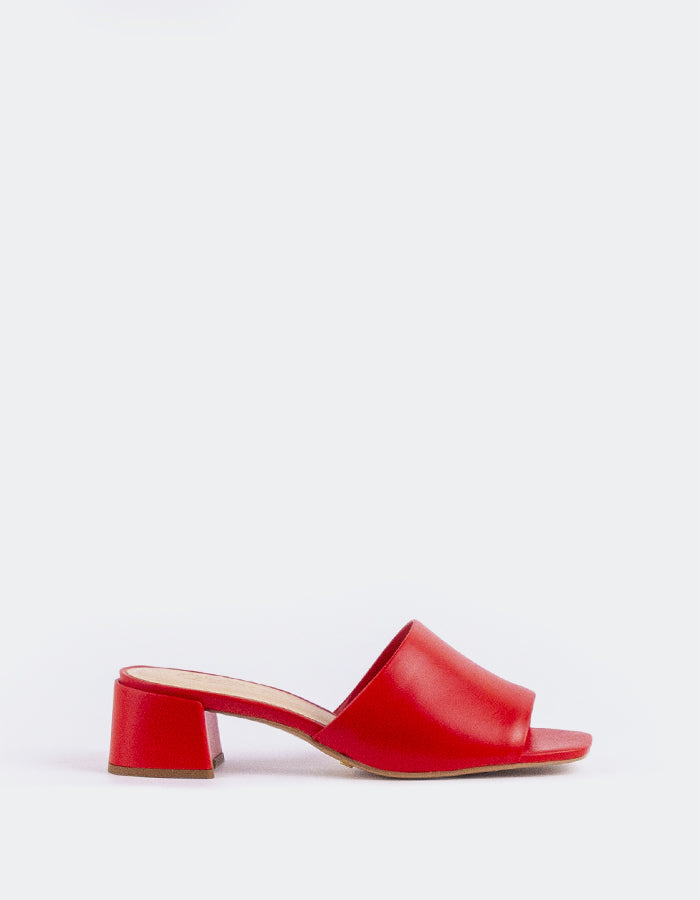 l'intervalle Cuir Fortunata Rouge Rouge