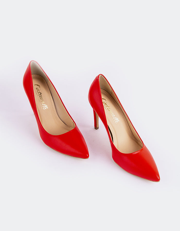 L'intervalle Cuir Love Rouge Rouge