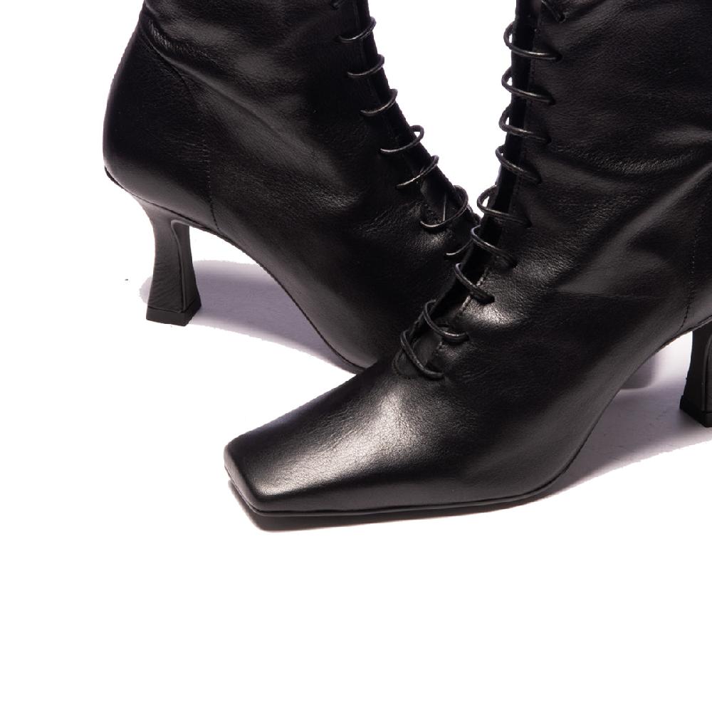 L'intervalle Cuir Noble Noir Noir