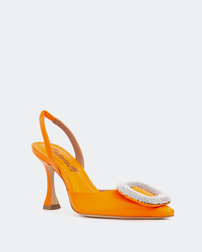 L'intervalle Cuir Orange Mayta Orange