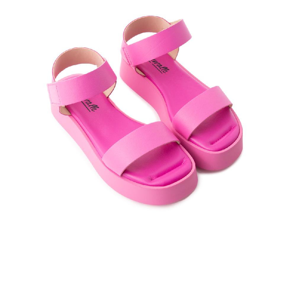 L'intervalle Cuir Rose Bouton D'or Rose