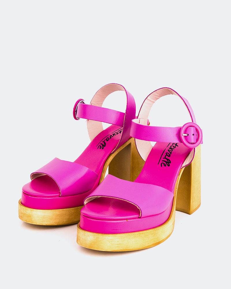 L'intervalle Cuir Starburst Fuchsia Rose