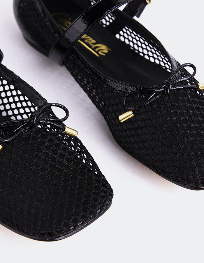 L'intervalle Cuir Starflower Noir Noir