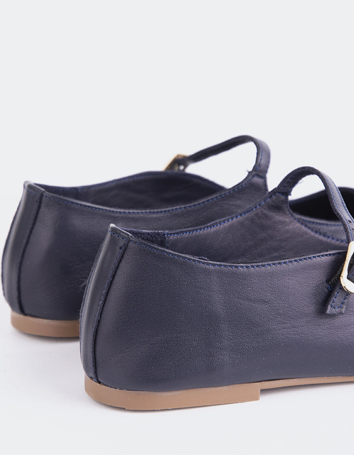 L'intervalle Cuir Sylph Navy Bleu