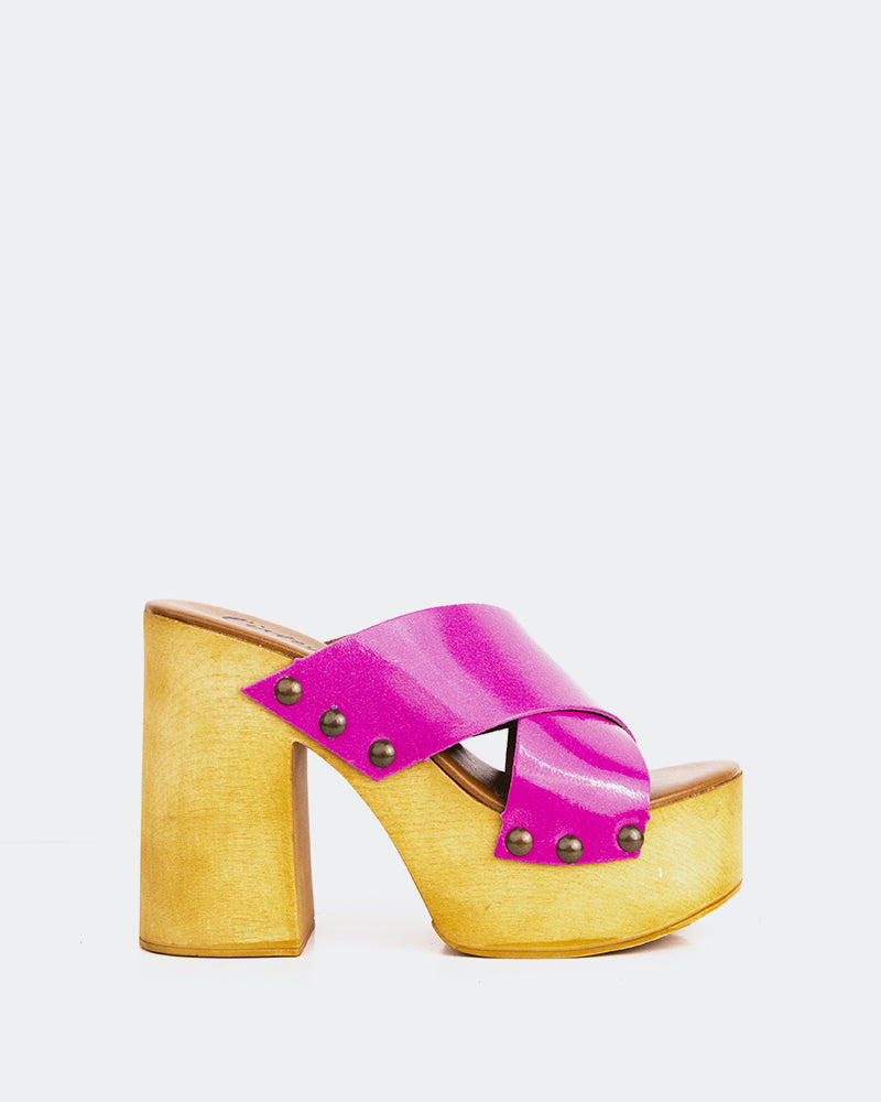 l'intervalle Cuir Twist Fuchsia Rose