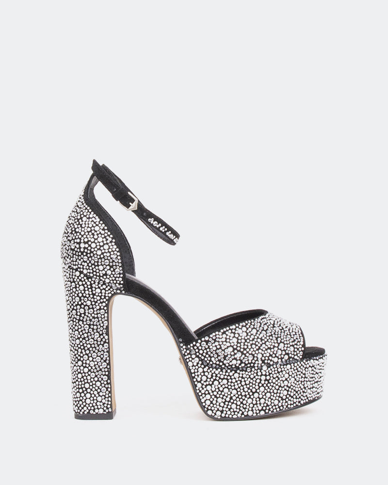 l'intervalle Cupid Noir Suède /Suède Noir Noir