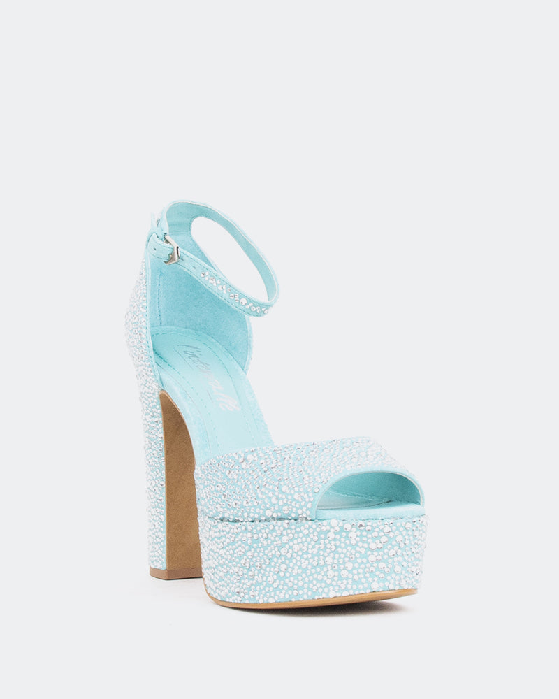 L'intervalle Cupid Turquoise Suède/Suède Tur. Bleu