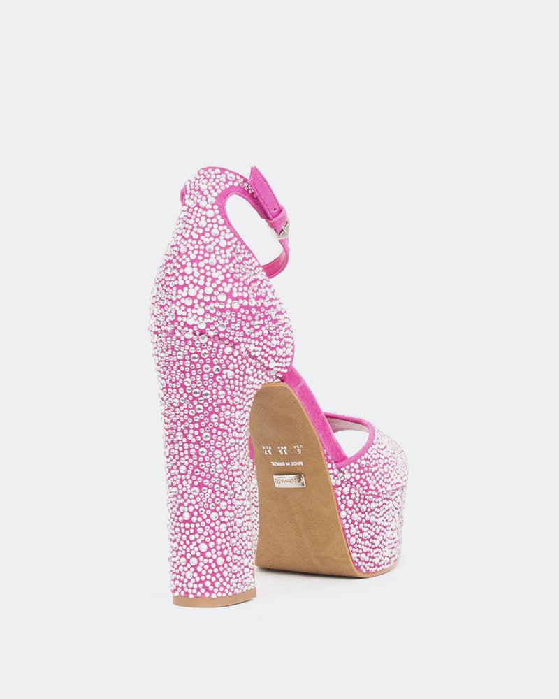 L'intervalle CupidFucshia Suède/Suède Fucshia Rose