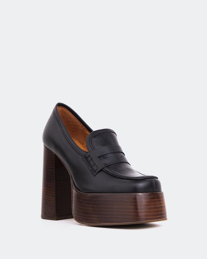 L'intervalle Cyrus Noir Cuir Noir