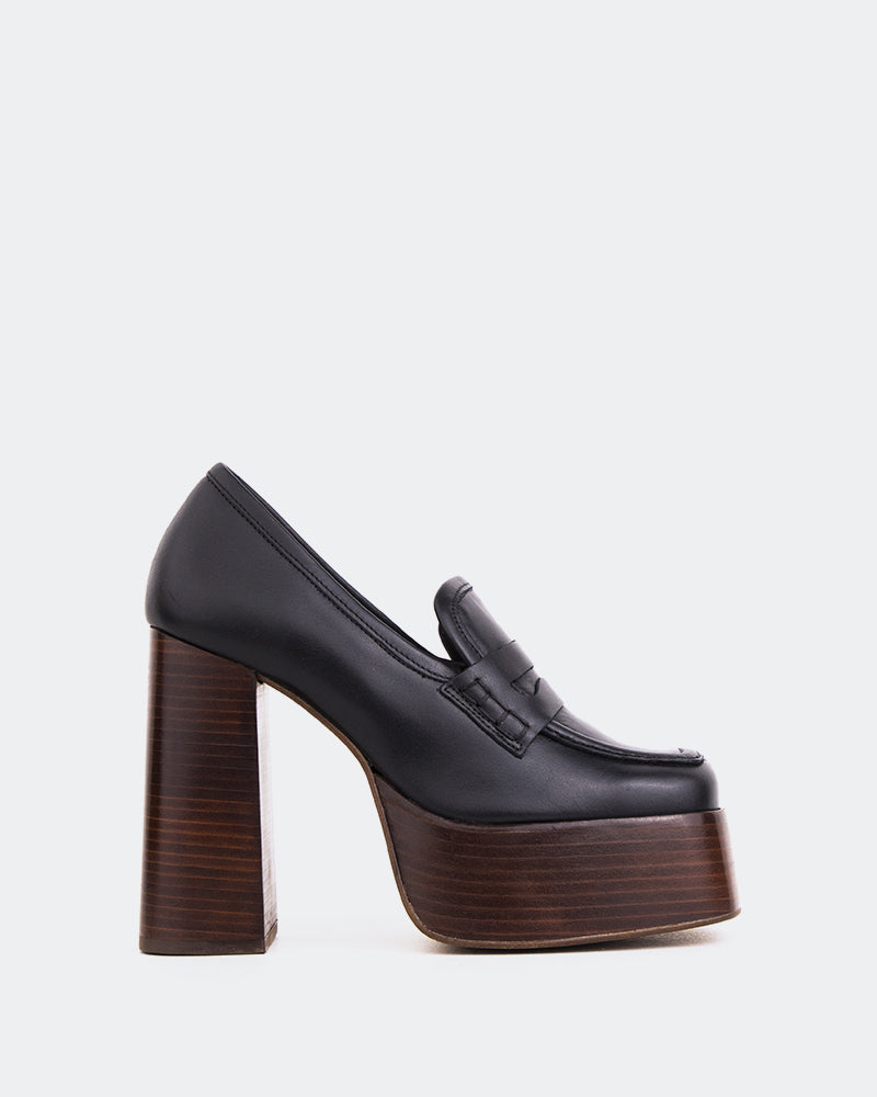 l'intervalle Cyrus Noir Cuir Noir