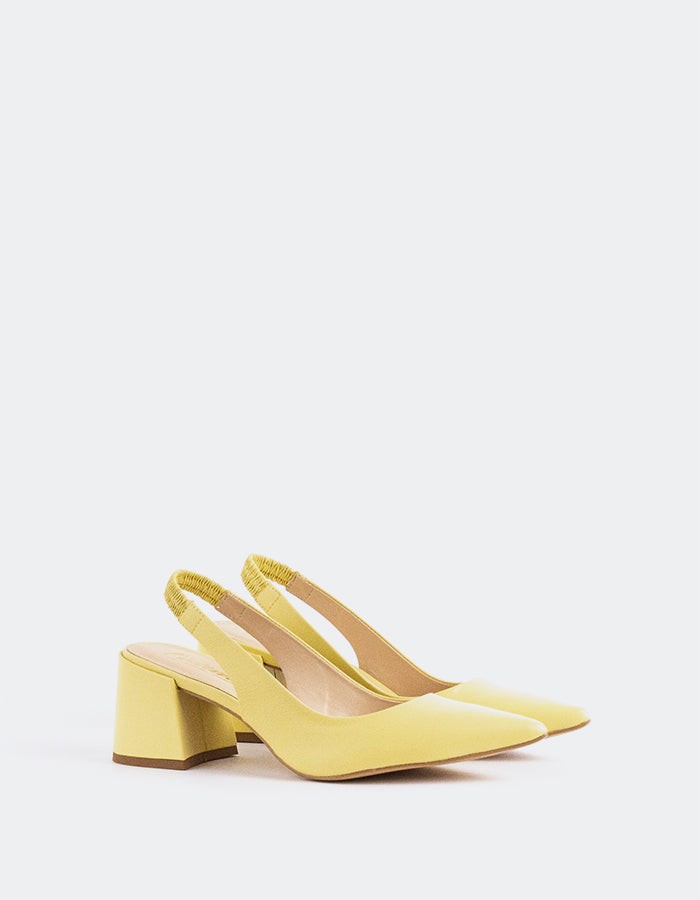 L'intervalle Dalida Jaune Cuir Jaune