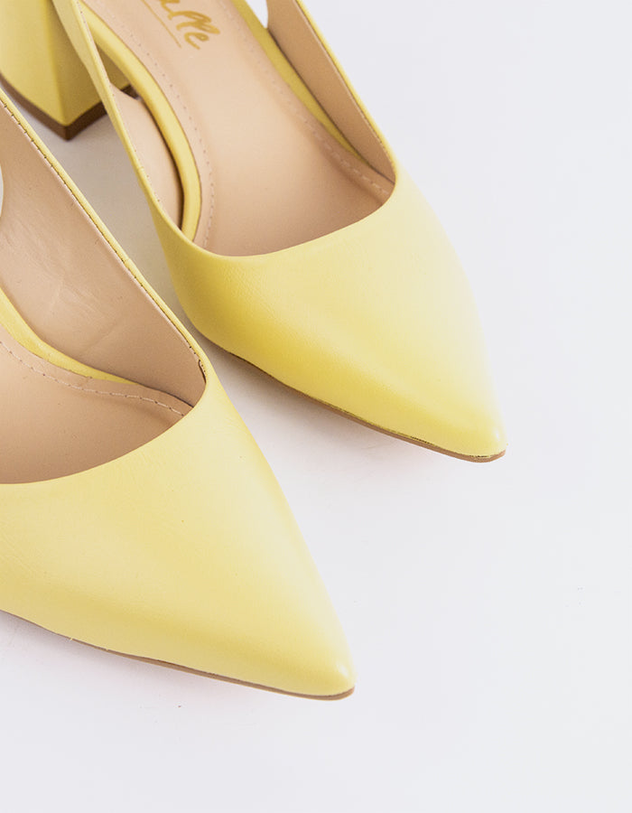 L'intervalle Dalida Jaune Cuir Jaune