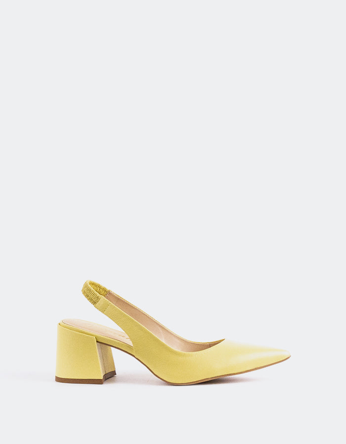 l'intervalle Dalida Jaune Cuir Jaune