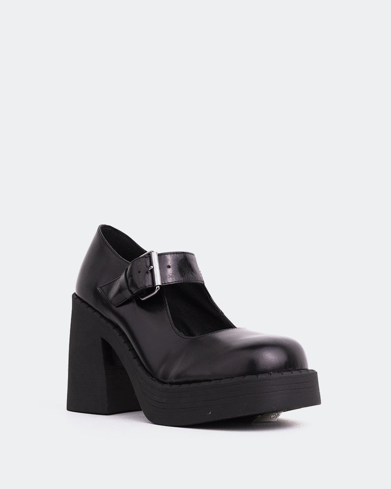 L'intervalle Damelio Noir Cuir Noir