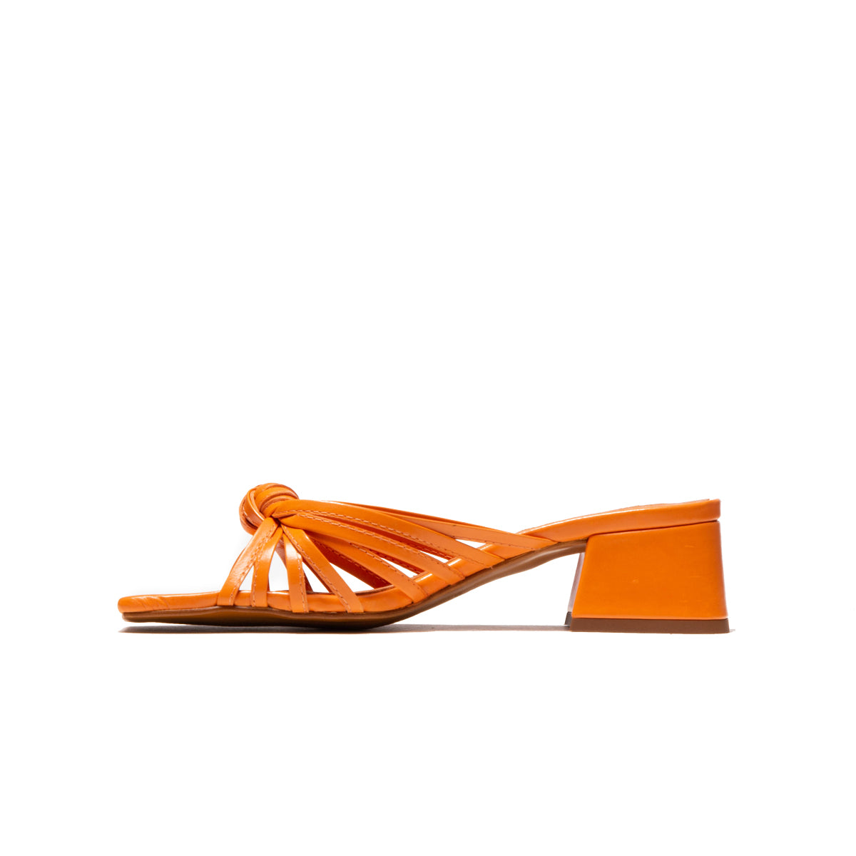 L'intervalle Damira Cuir Orange Orange