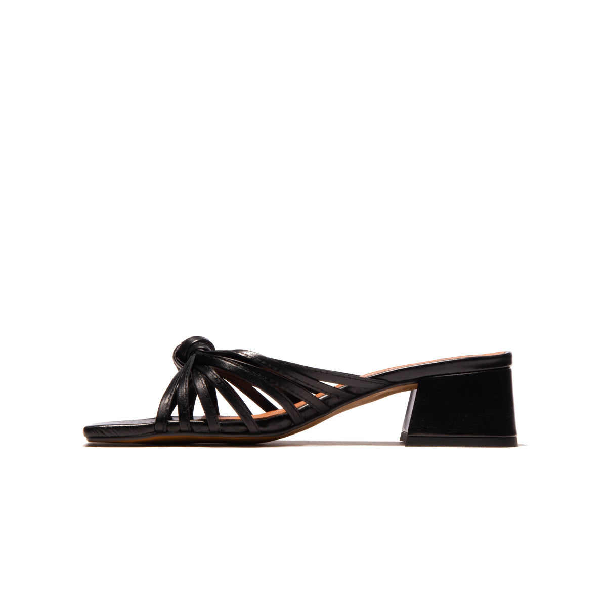 L'intervalle Damira Noir Cuir Noir