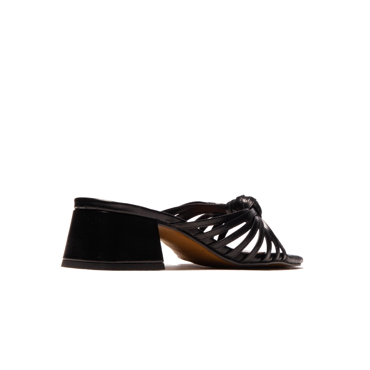 L'intervalle Damira Noir Cuir Noir