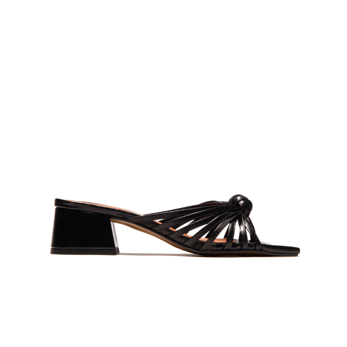 l'intervalle Damira Noir Cuir Noir
