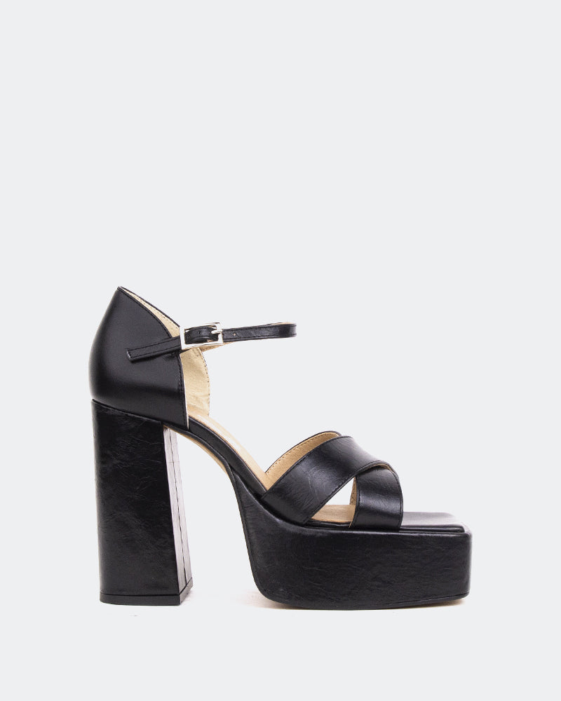 L'intervalle Damon Noir Cuir/Cuir Noir Noir