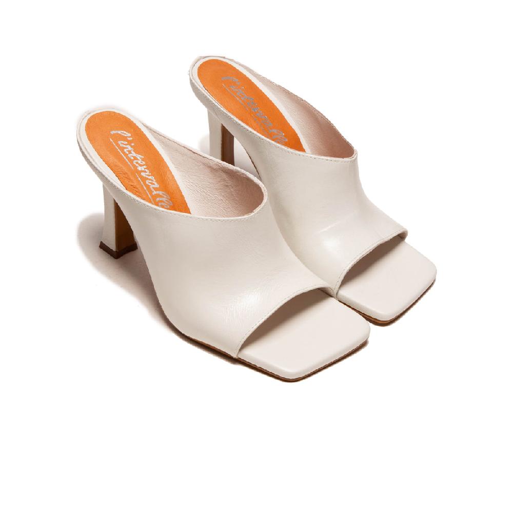 L'intervalle Davinci Blanc Cuir Blanc