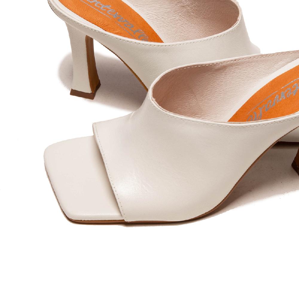 L'intervalle Davinci Blanc Cuir Blanc