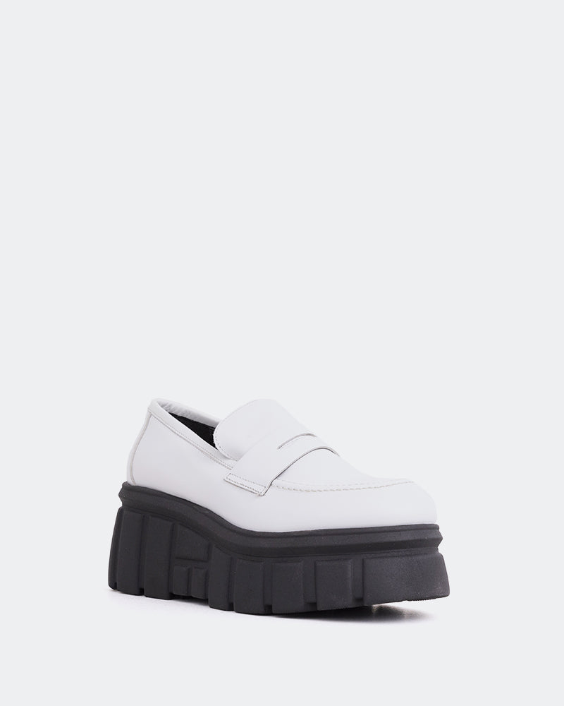 L'intervalle Dawson Blanc Cuir Blanc