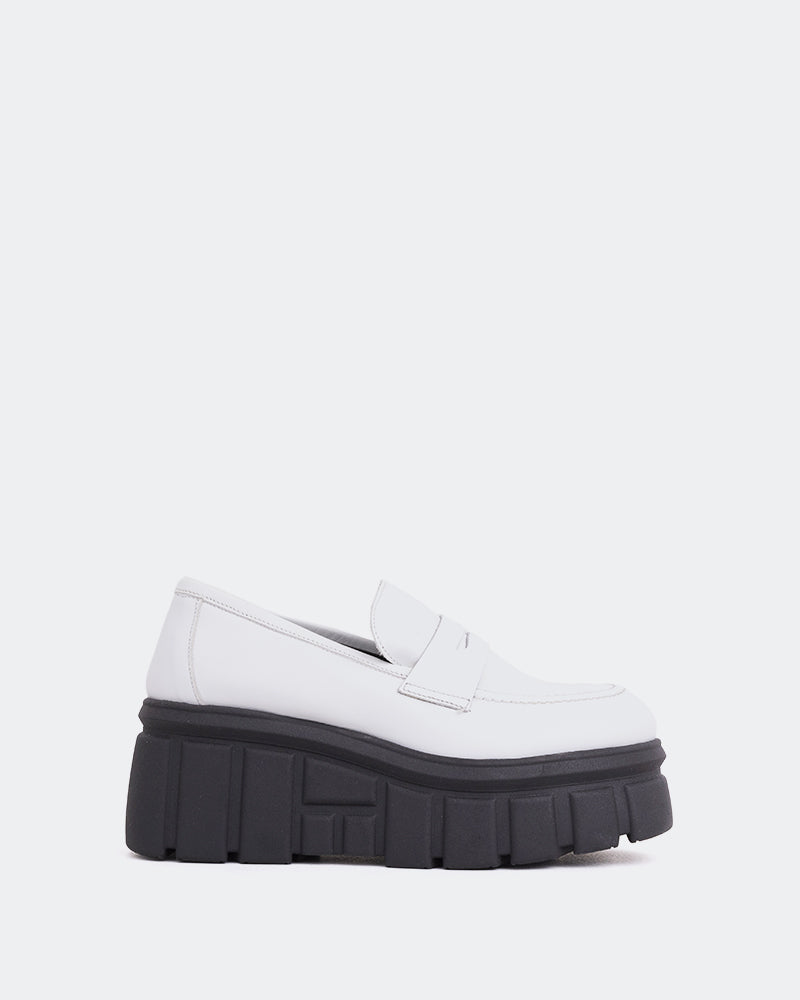 l'intervalle Dawson Blanc Cuir Blanc