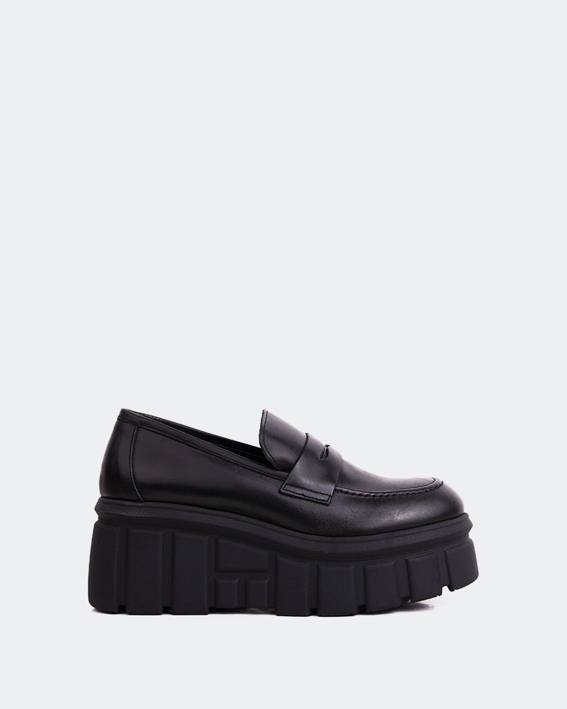 l'intervalle Dawson Noir Cuir Noir