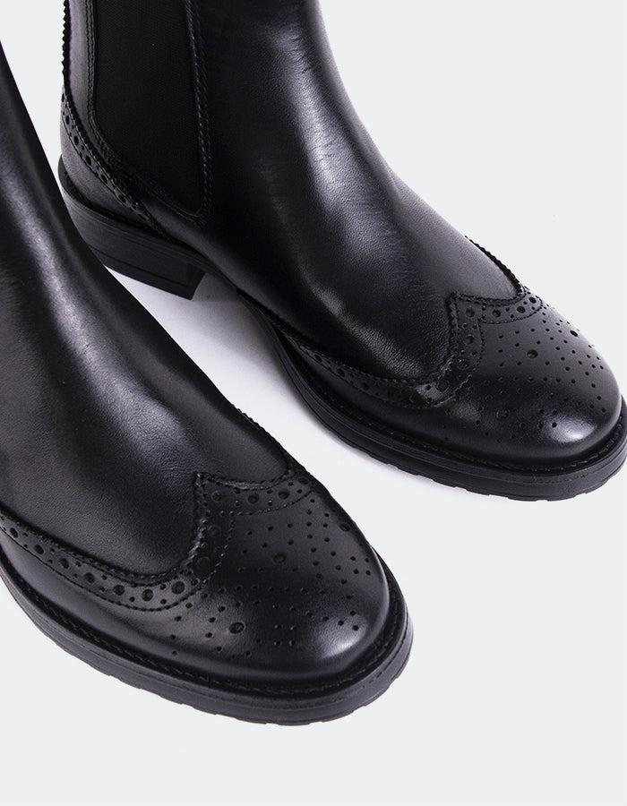 L'intervalle Debree Noir Cuir Noir