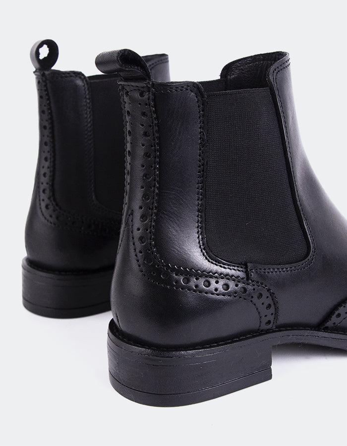 L'intervalle Debree Noir Cuir Noir