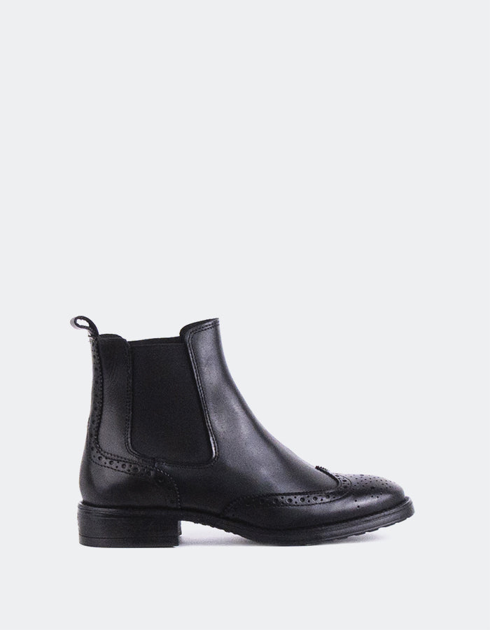 l'intervalle Debree Noir Cuir Noir