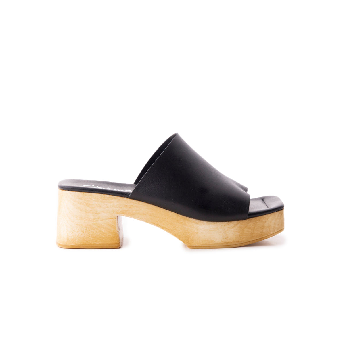 l'intervalle Delphine Noir Cuir Noir