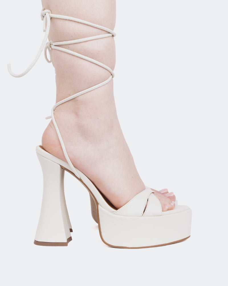 l'intervalle Desert Cuir ivoire Blanc