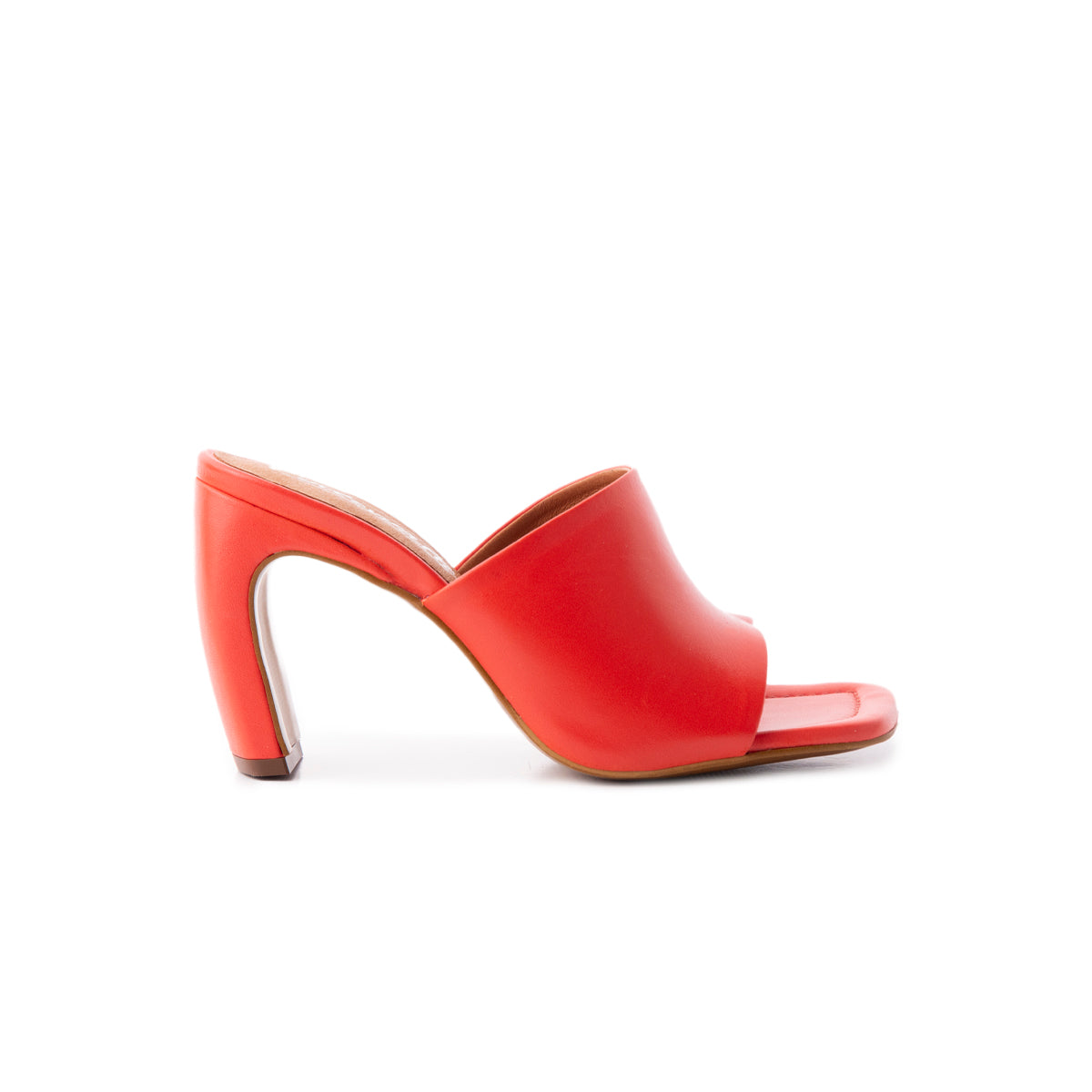 L'intervalle Diagonal Cuir Orange Orange