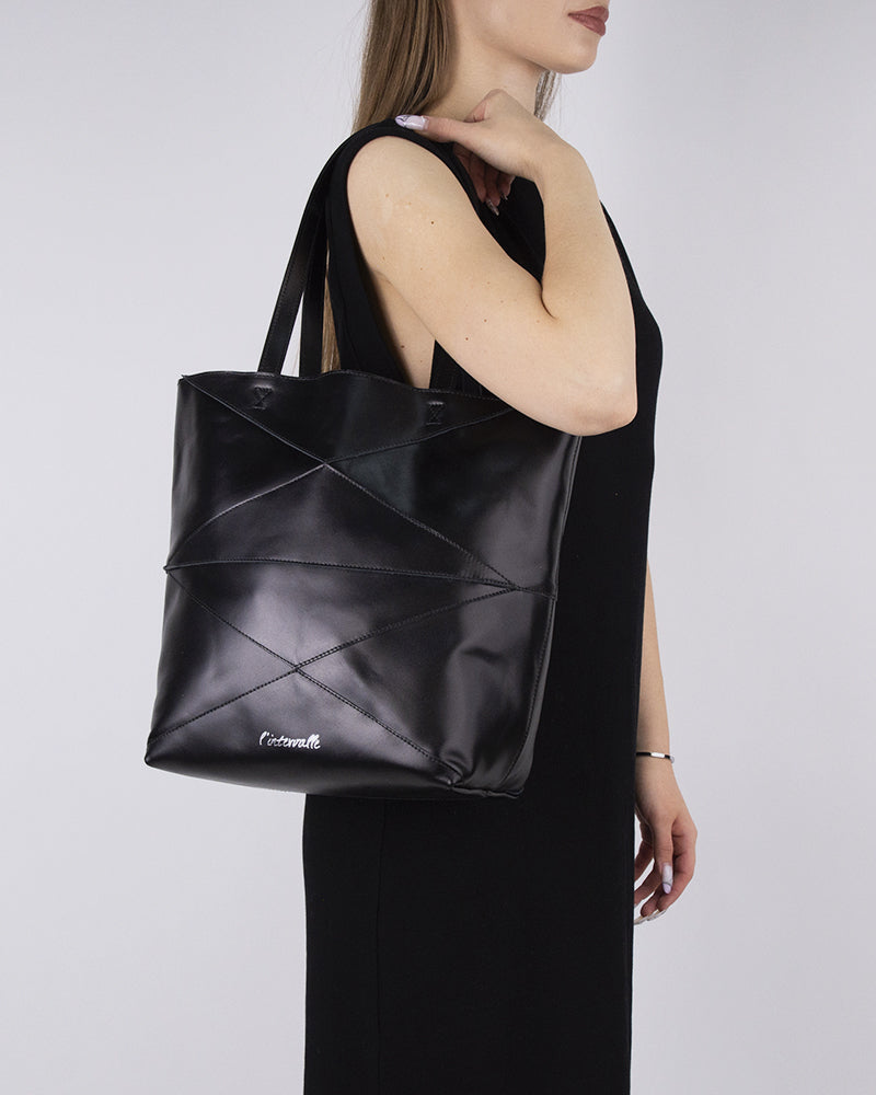 L'intervalle Dialoque Noir Cuir Noir