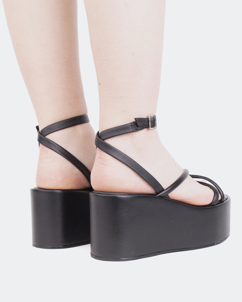 L'intervalle Dionira Noir Cuir Noir