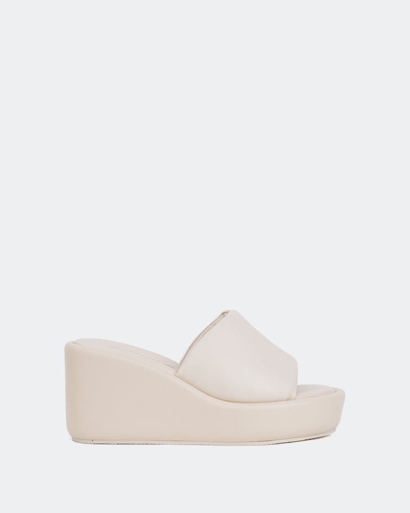 l'intervalle Dolores Blanc Cassé Cuir Blanc