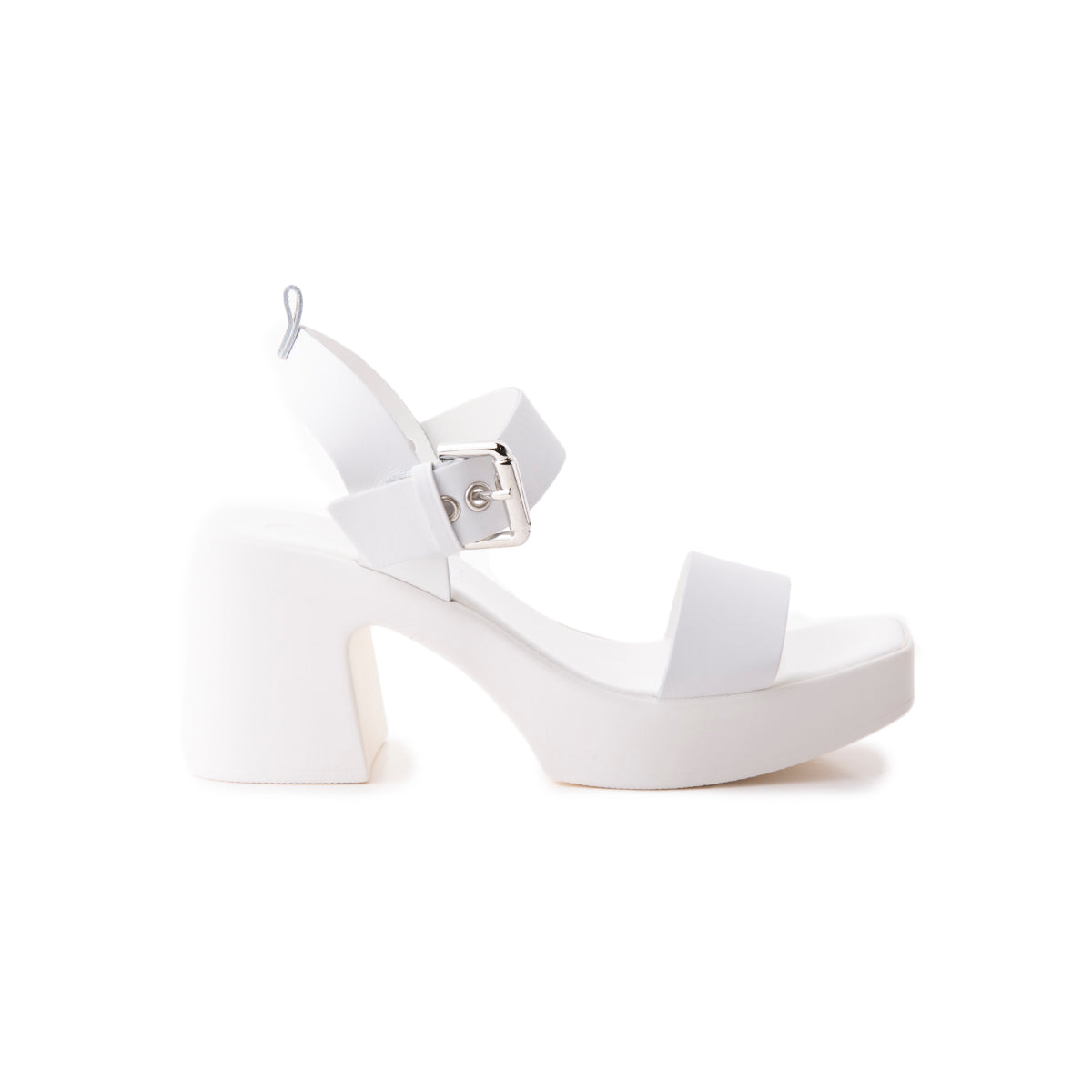 l'intervalle Domizia Blanc Cuir Blanc