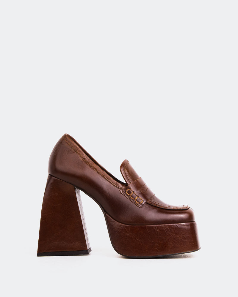 l'intervalle Echo cuir châtaigne Brun