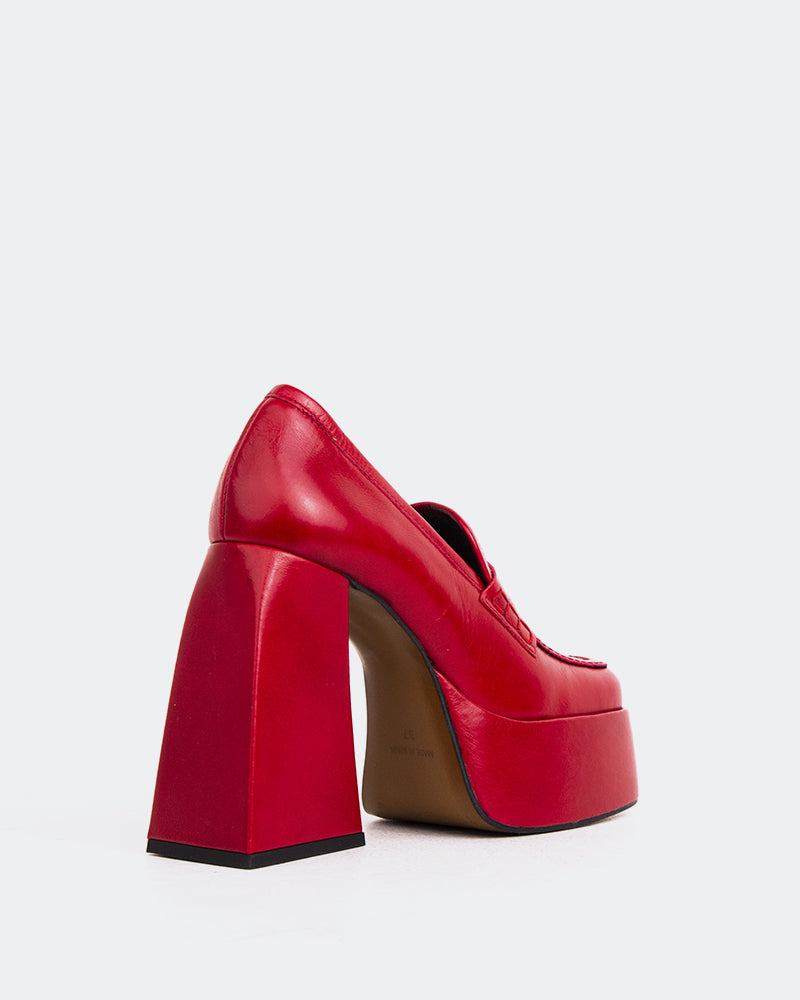 L'intervalle Echo Rouge Cuir Rouge