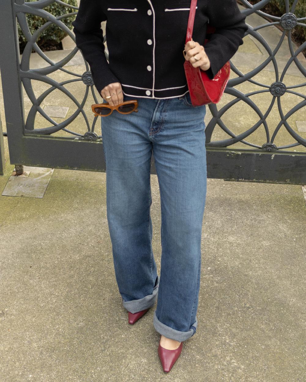 L'intervalle Edzell Bordeaux Cuir Bordeaux