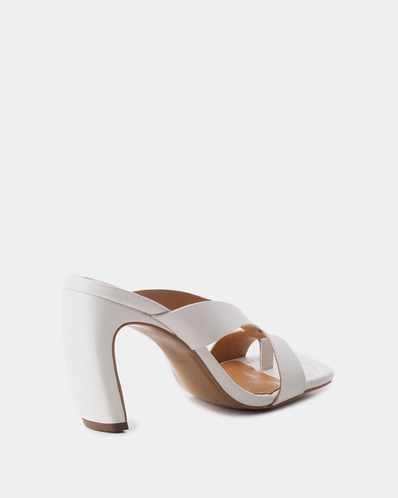 L'intervalle Elexis Blanc Cassé Cuir Blanc