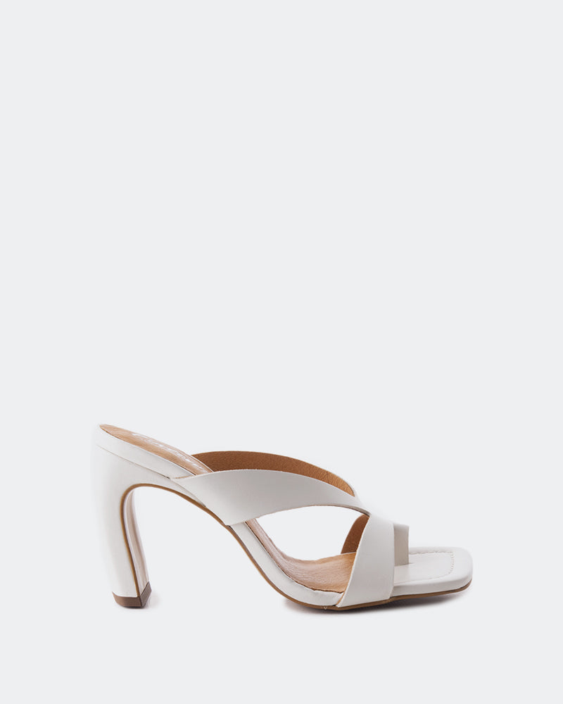 l'intervalle Elexis Blanc Cassé Cuir Blanc