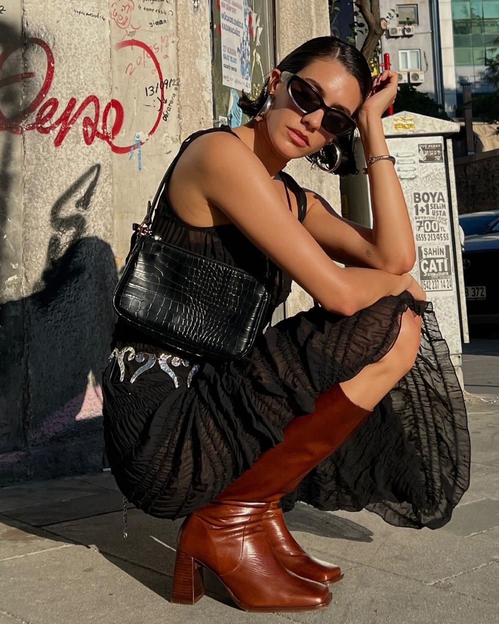 L'intervalle Elland Cuir Marron Brun